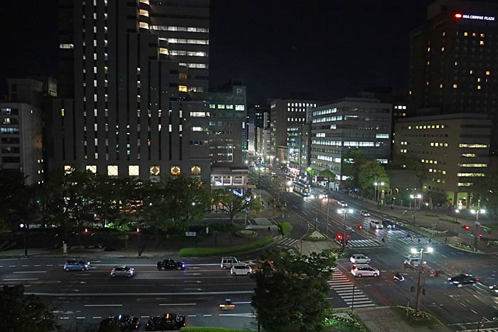 HOTEL THE KNOT HIROSHIMAからの風景