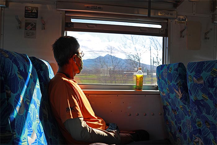 釧網本線の車窓風景